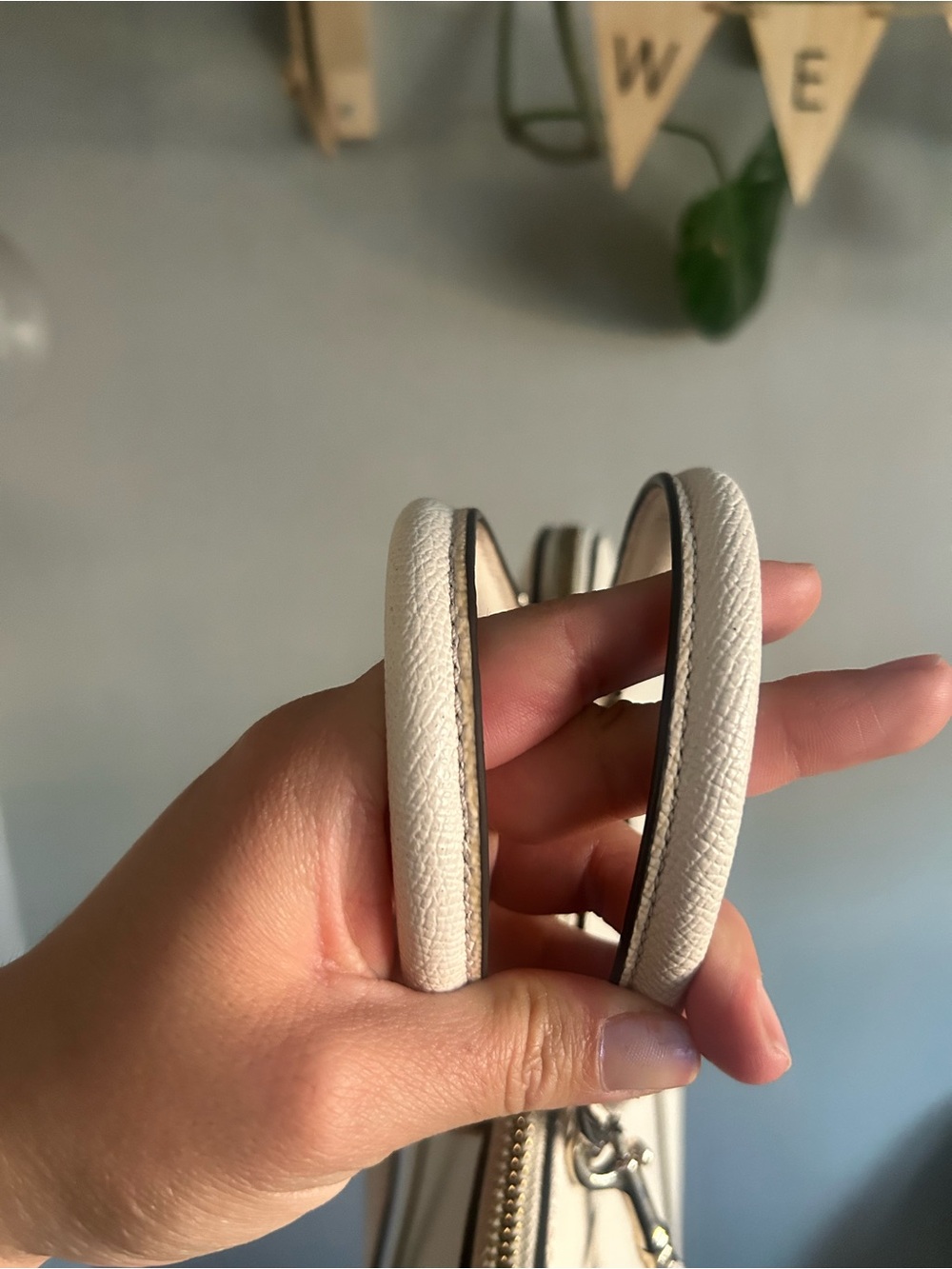 Coach Cream Pebbled Leather Dome Satchel - Picture 3 of 10
